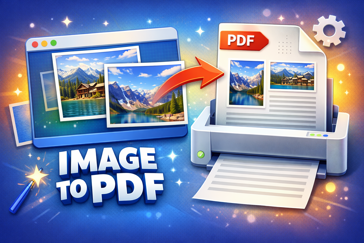 Convert image to PDF online for free